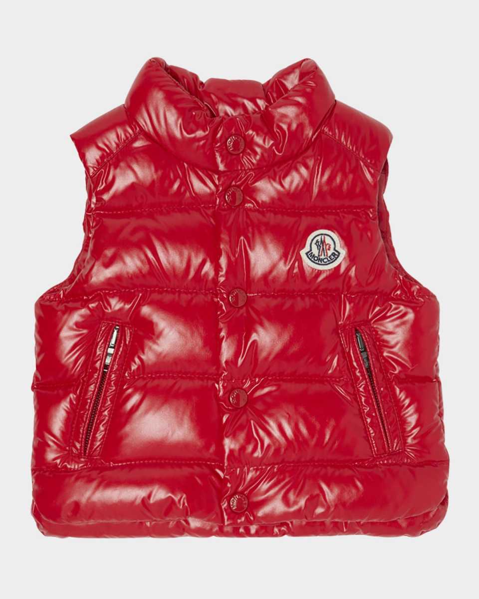 Boy's Bernard Quilted Down Vest, Size 12M-